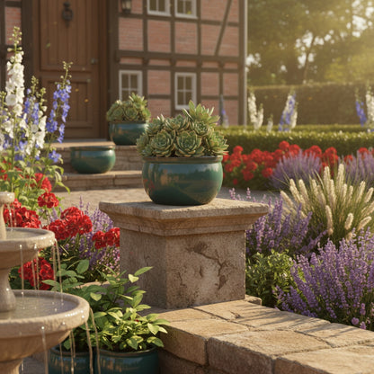 Pflanzgefäß Keramik "Bavaria" Grün