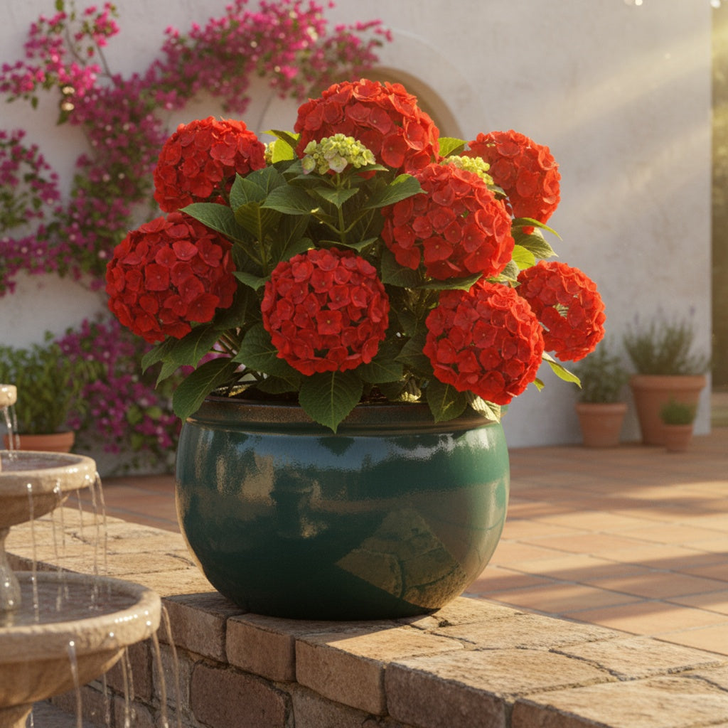 Pflanzgefäß Keramik "Bavaria" Grün