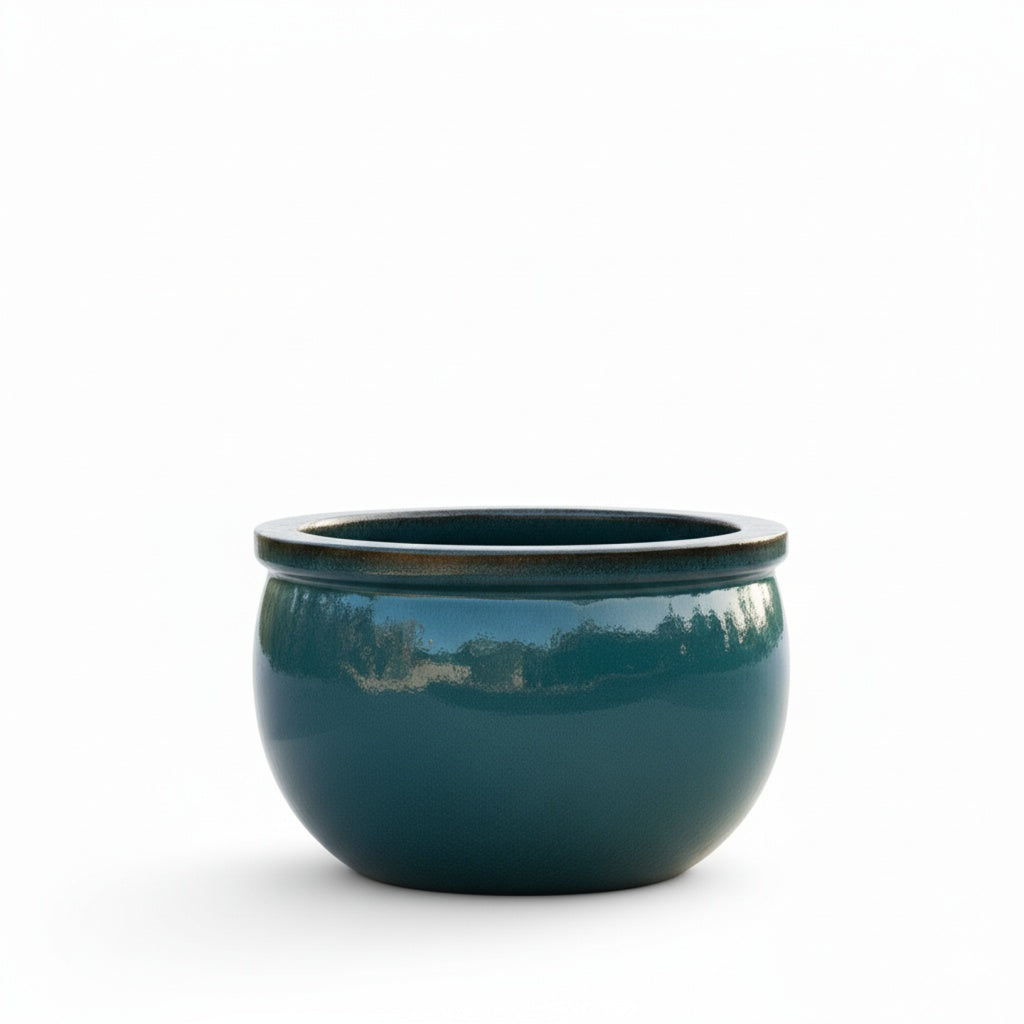 Pflanzgefäß Keramik "Bavaria" Grün