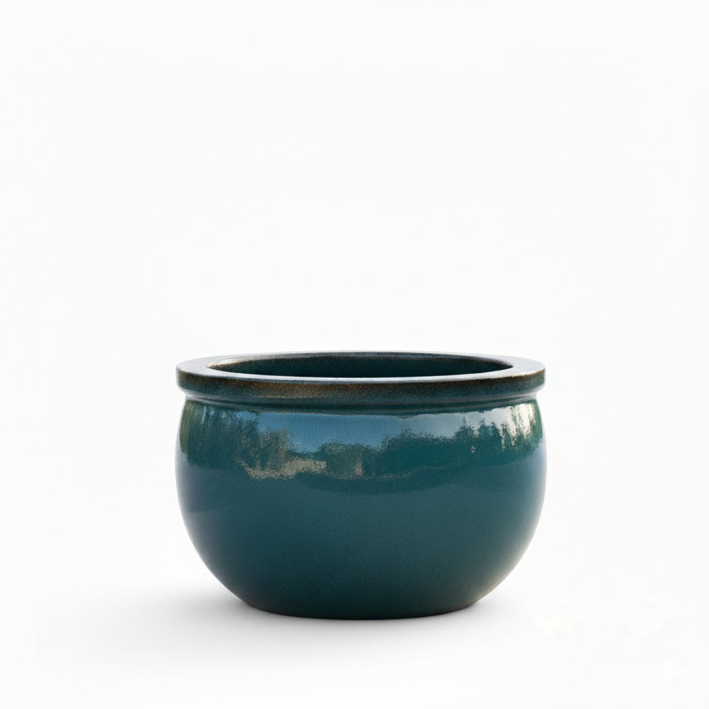 Pflanzgefäß Keramik "Bavaria" Grün