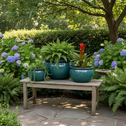 Pflanzgefäß Keramik "Bavaria" Grün