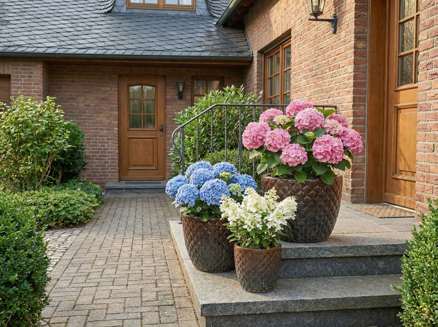 Keramik Pflanzgefäß "Bubble" Braun – Ø 48cm (XXL)