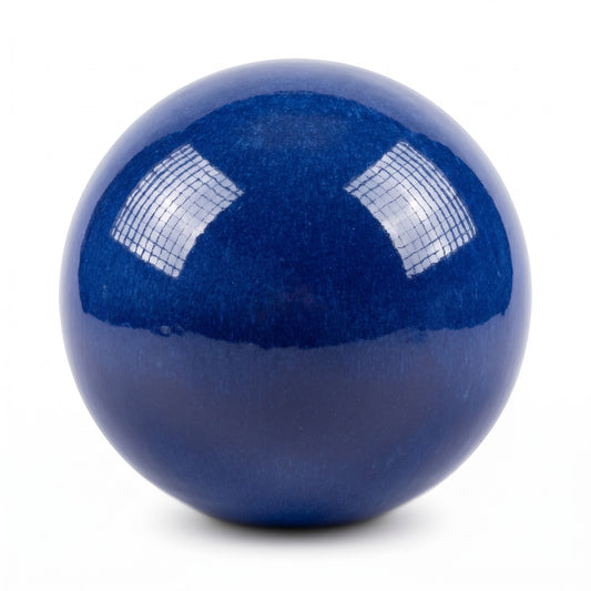 Keramik Gartenkugel Royalblau Ø 16 cm – handgefertigt & frostfest | Teramico