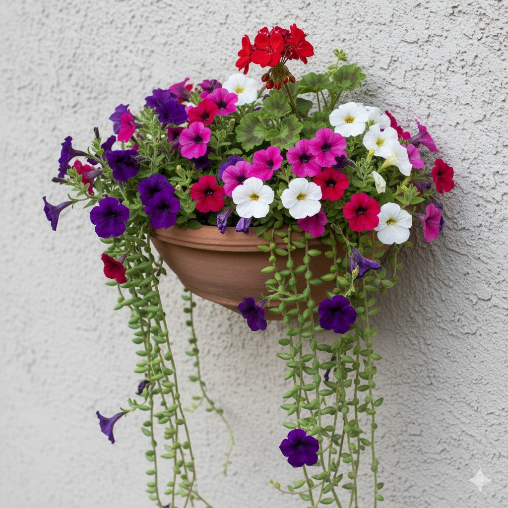 Jardinière murale en terre cuite « Gerla » 31 cm