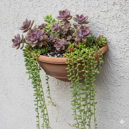 Jardinière murale en terre cuite « Gerla » 31 cm