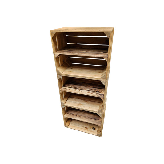 Holzkisten Vintage 3er Set 50 x 40 x 30cm Ablage Lang