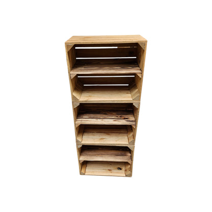 Holzkisten Vintage 3er Set 50 x 40 x 30cm Ablage Lang