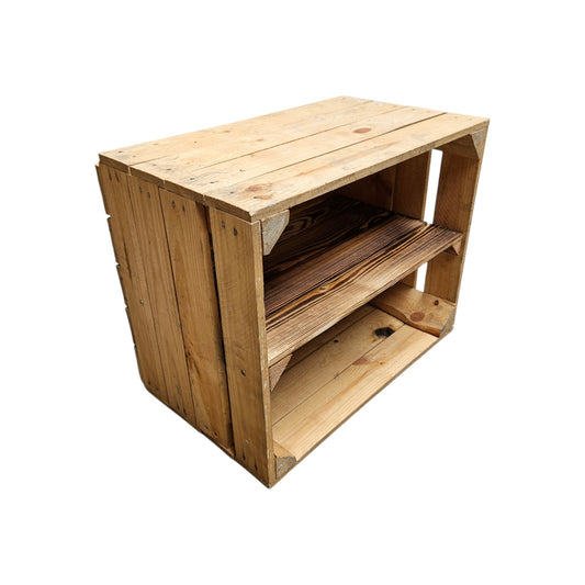 Holzkiste Obstkiste Vintage 50x40x30cm Boden Lang