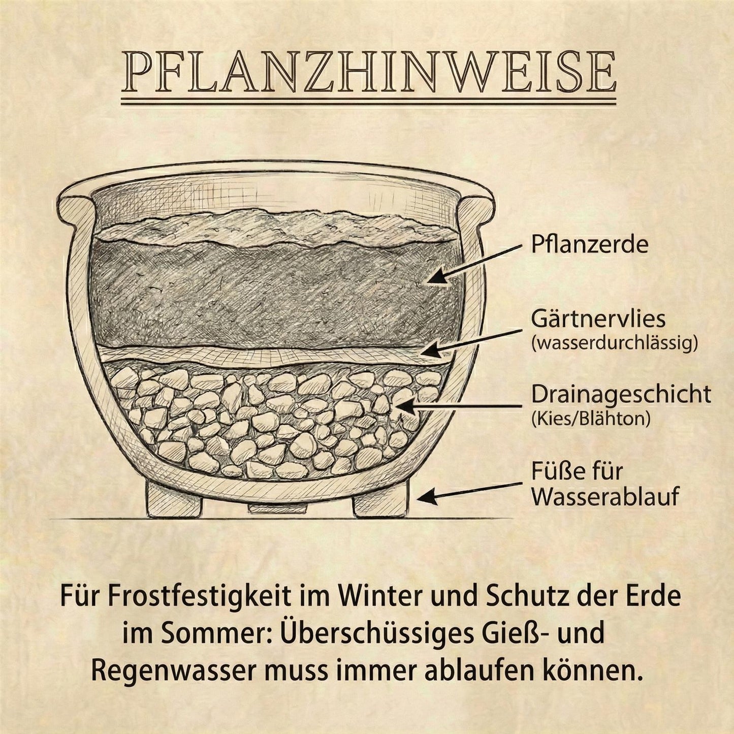 Pflanzgefäß Keramik "Bavaria" Royal Blau – Ø 24 - 49 cm Frostfest