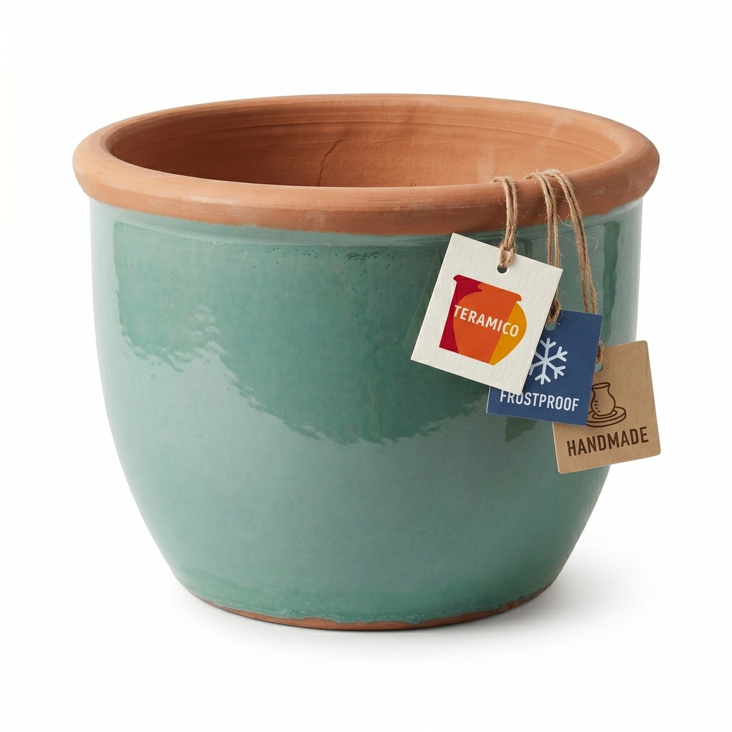 Pflanztopf Keramik FARMER Hellgrün – Ø 19 x 16 cm