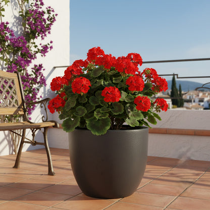 Keramik Pflanzgefäß "Egg Pot" Anthrazit – Wählbare Größen (21-48cm)