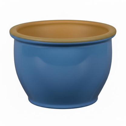 Blumentopf Pflanzgefäß aus Keramik Modell "Roma" 38cm Soft Blau