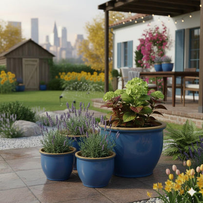 Pflanzgefäß Keramik "Roma" – Klassische Form in 3 Farben (Frostfest)