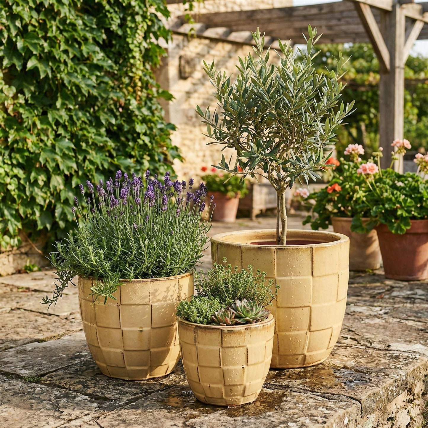 Pflanzgefäß "Egg Pot" Bronzo – Ø 21 bis 38 cm – Metallic-Effekt Steinzeug