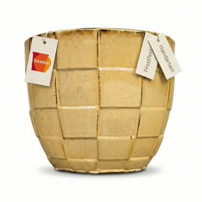 Pflanzgefäß "Egg Pot" Bronzo – Ø 21 bis 38 cm – Metallic-Effekt Steinzeug