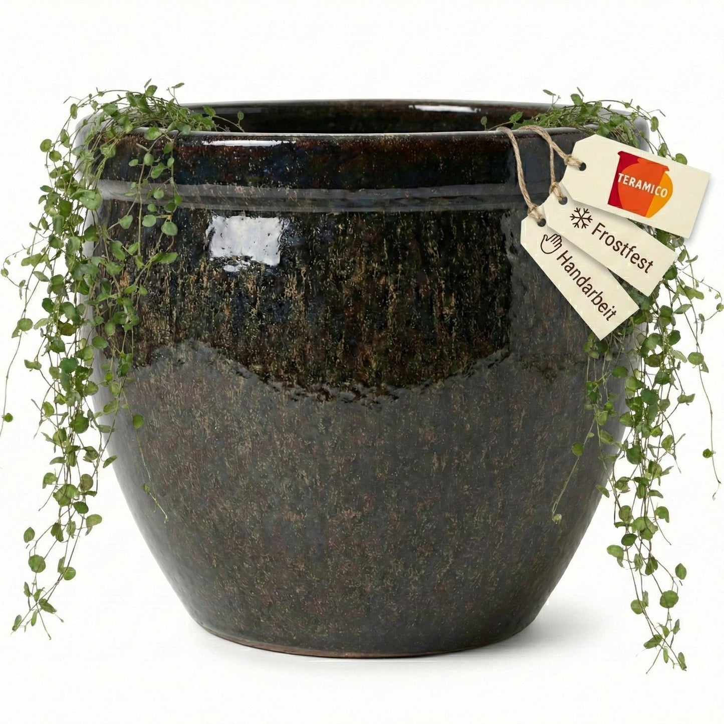 Pflanzgefäß "Tall" Braun – Ø 21 bis 37 cm – Frostfestes Steinzeug