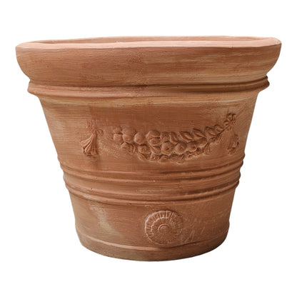 Pflanzgefäß Terrakotta "Doppio Bordo Festonato" 45cm