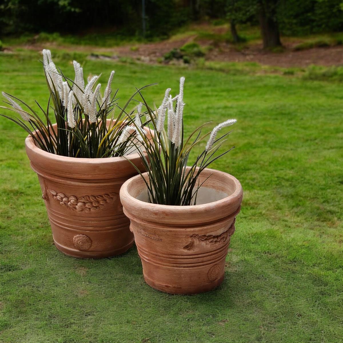 Pflanzgefäß Terrakotta "Doppio Bordo Festonato" 45cm