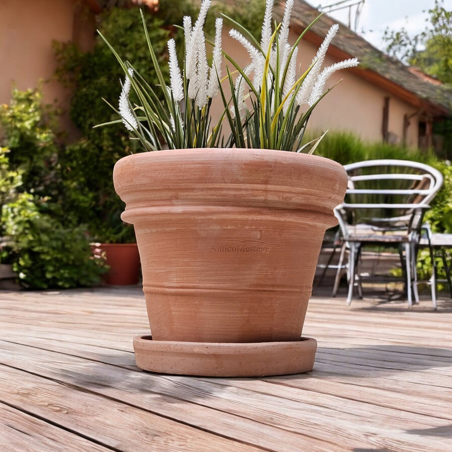 Pflanzgefäß Terrakotta "Doppio Bordo" 30cm 2.Wahl