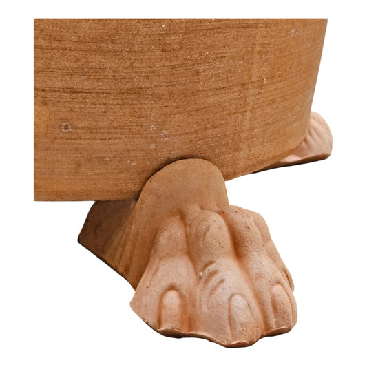 4er Set Löwentatzen-Füße aus Terrakotta | Perfekt für Ihre Pflanzen 15cm