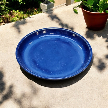 Pflanzteller Untersetzer für Pflanzgefäße 24cm Royal Blau Vogeltränke