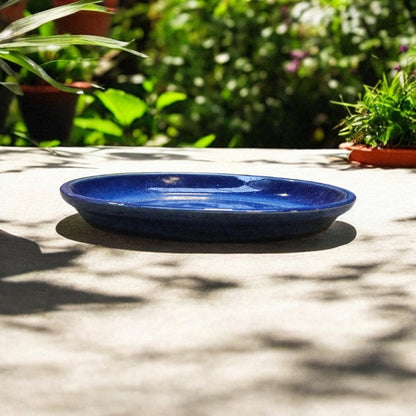 Pflanzteller Untersetzer für Pflanzgefäße 24cm Royal Blau Vogeltränke