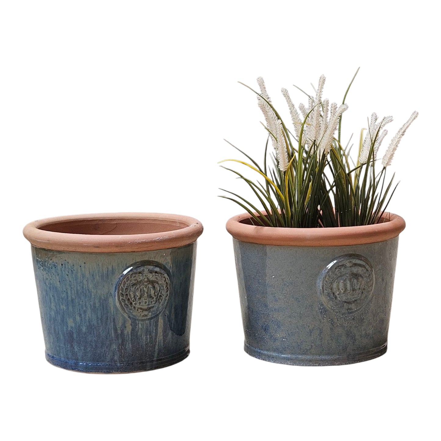 Blumentopf Pflanzgefäß Modell "Provence I" 34cm Rusty Blue