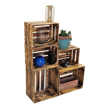 Obstkisten Holzkisten Regal 50 x 40 x 30cm und 40x30x25 5er
