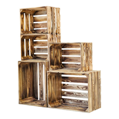 Obstkisten Holzkisten Regal 50 x 40 x 30cm und 40x30x25 5er