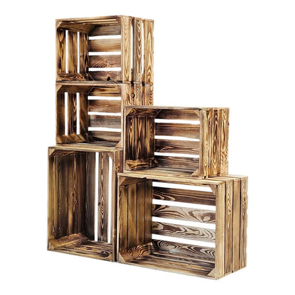 Obstkisten Holzkisten Regal 50 x 40 x 30cm und 40x30x25 5er