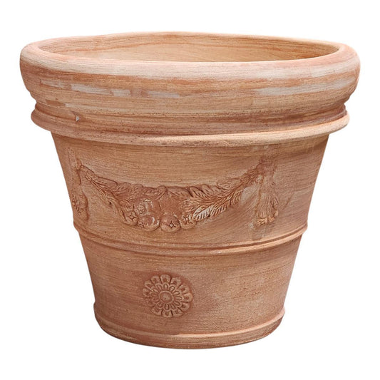 Pflanzgefäß Terrakotta "Doppio Bordo Festonato" 70cm