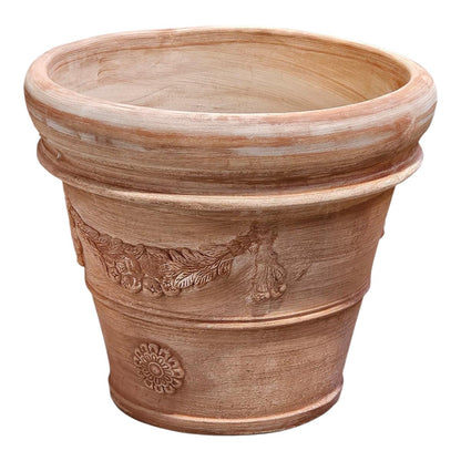 Pflanzgefäß Terrakotta "Doppio Bordo Festonato" 80cm