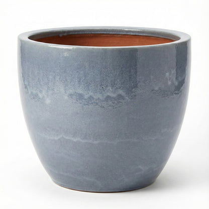 Keramik Pflanzgefäß "Eggpot" Antik Grau – Wählbare Größen (21-48cm)