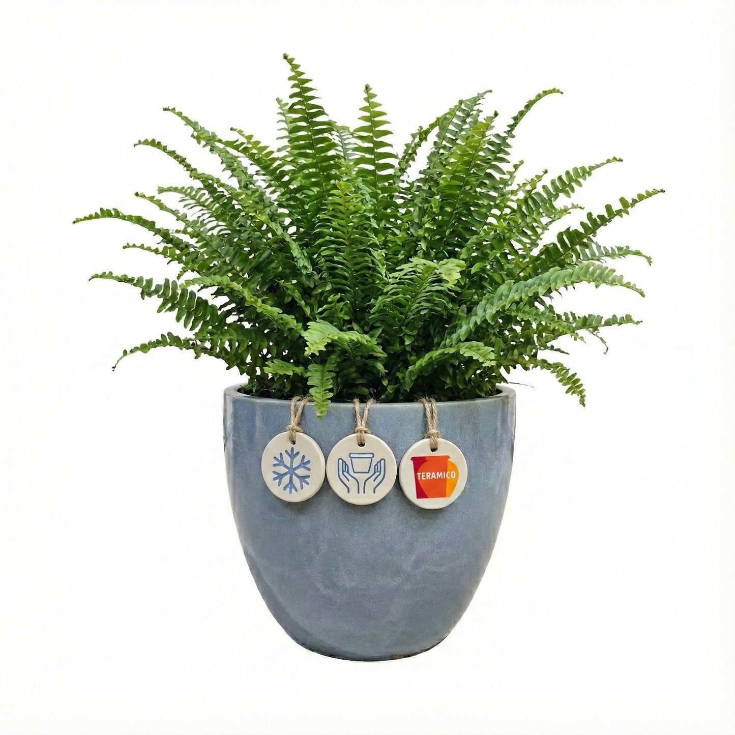 Keramik Pflanzgefäß "Eggpot" Antik Grau – Wählbare Größen (21-48cm)