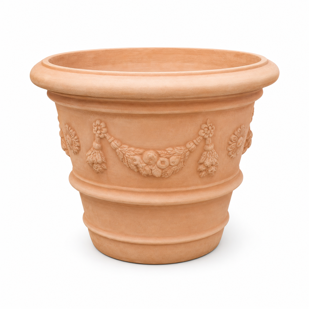 4er-Set Siena Conca Festone XXL-Terrakotta – Ø 95 cm
