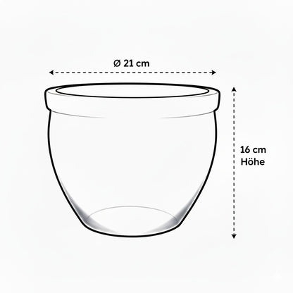 Keramik Pflanzgefäß-Serie "Bavaria Tall" Moosgrün – Wählbare Größen (21-37cm)