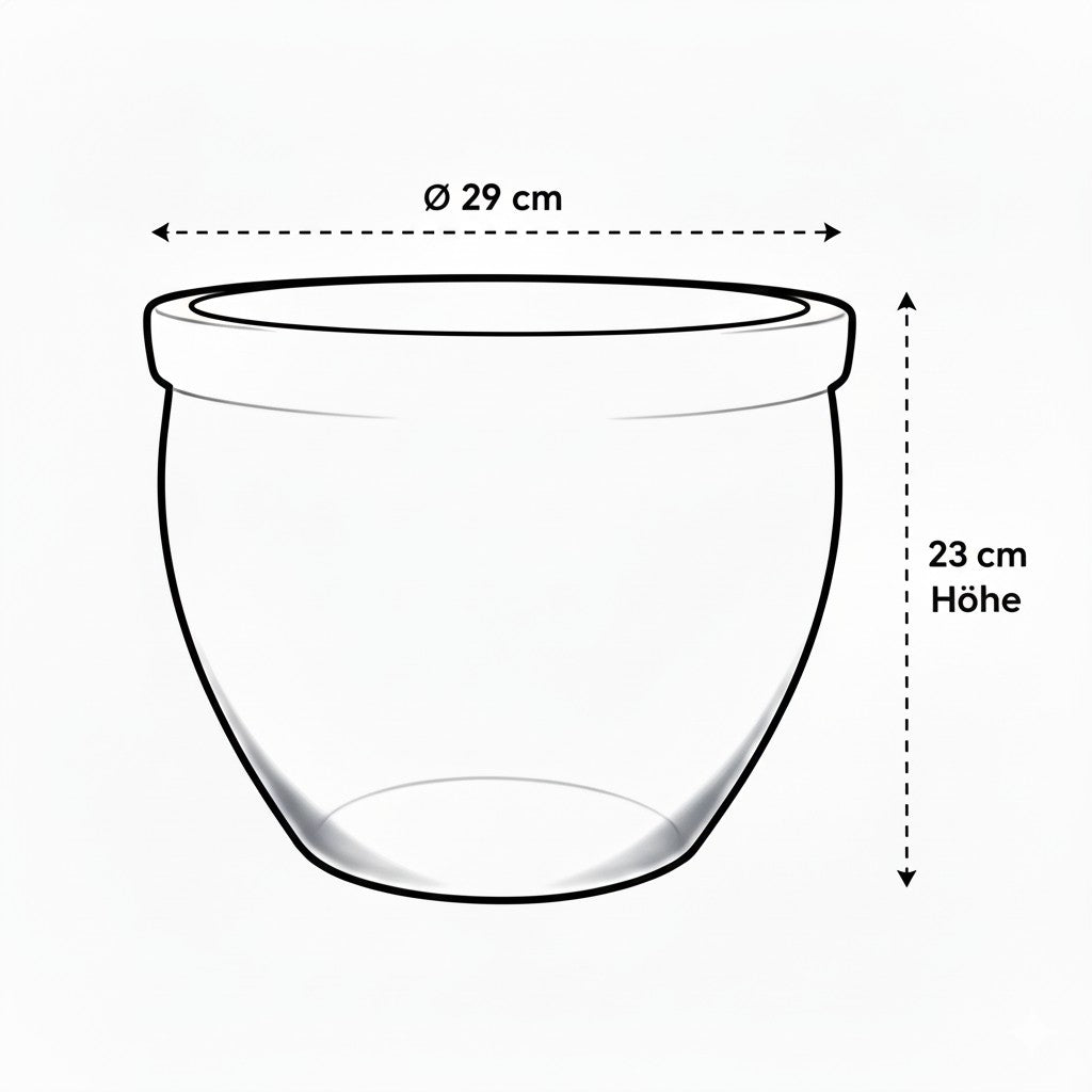 Keramik Pflanzgefäß-Serie "Bavaria Tall" Anthrazitgrau – Wählbare Größen