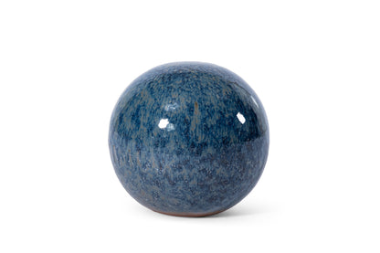 Gartenkugeln Keramik 3er Set Rost Blau