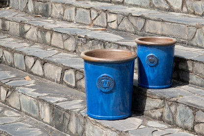 Blumentopf "Provence II" 25x28 cm Royal Blau