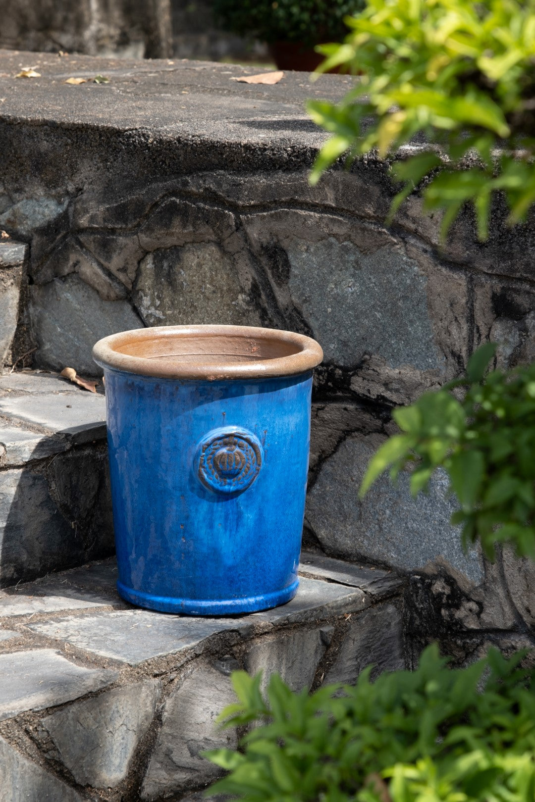 Blumentopf "Provence II" 25x28 cm Royal Blau