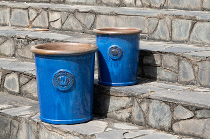 Blumentopf "Provence II" 25x28 cm Royal Blau