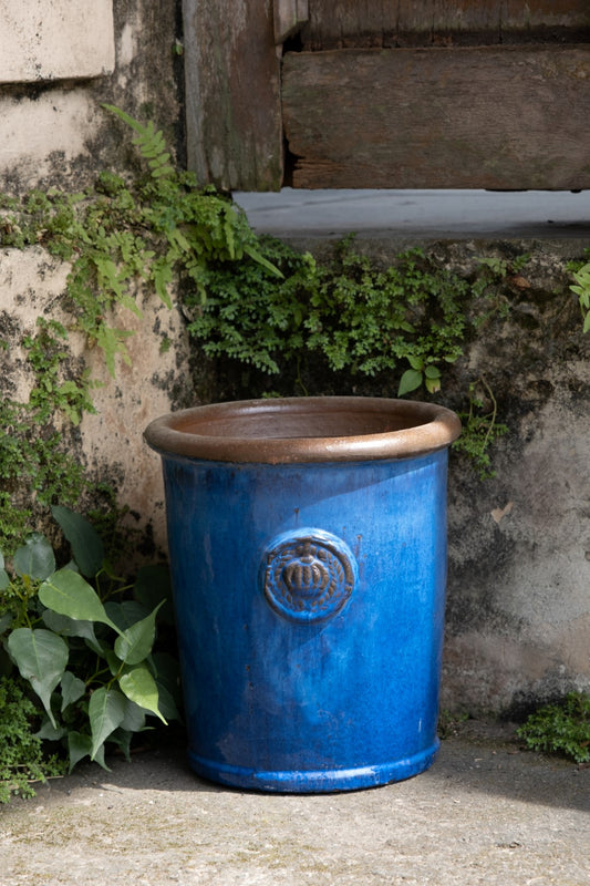 Blumentopf "Provence II" 25x28 cm Royal Blau