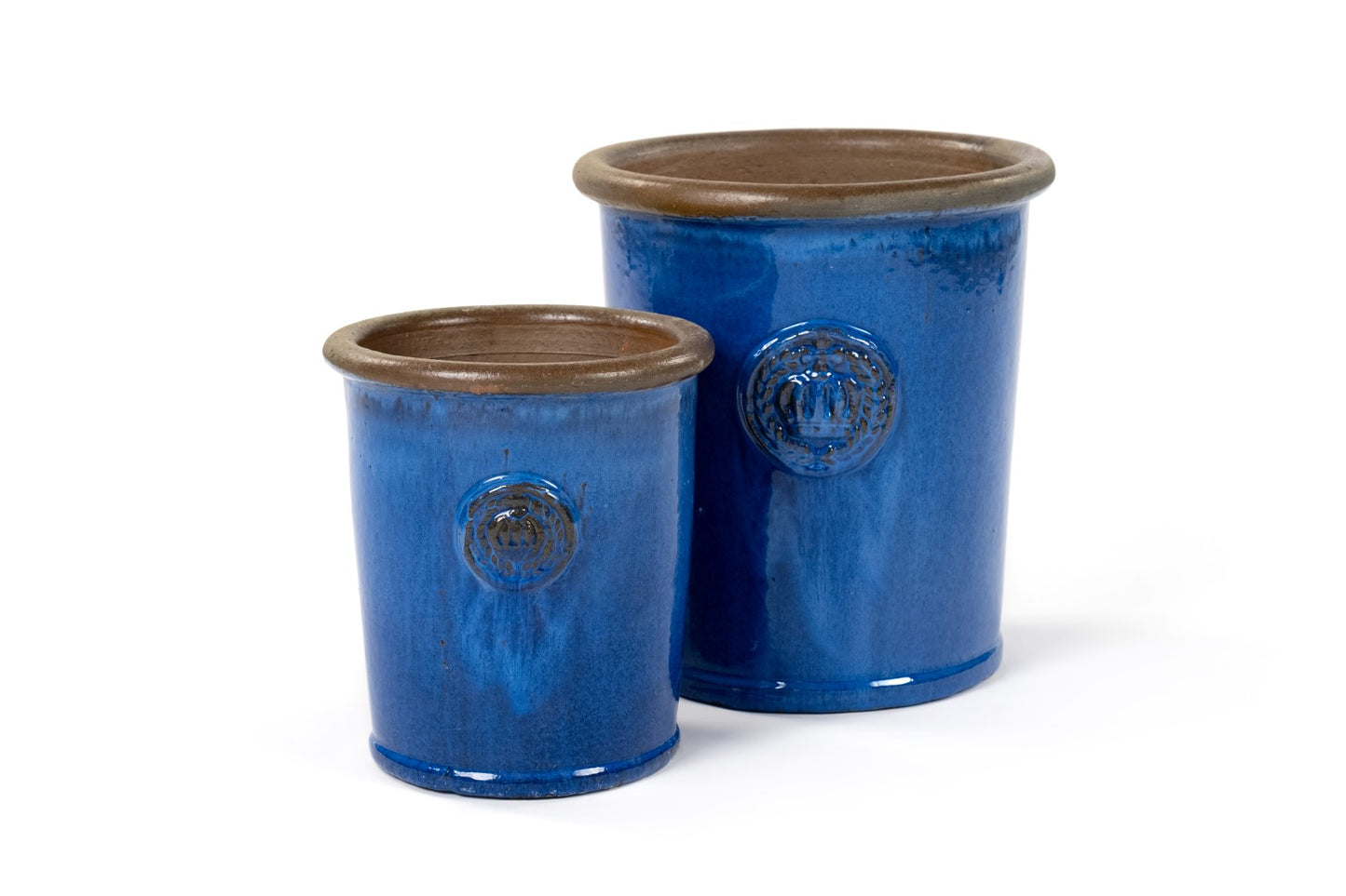 Blumentopf "Provence II" 25x28 cm Royal Blau