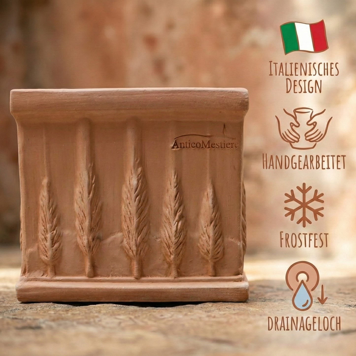 Pflanzgefäß Quadro Cipressi 30