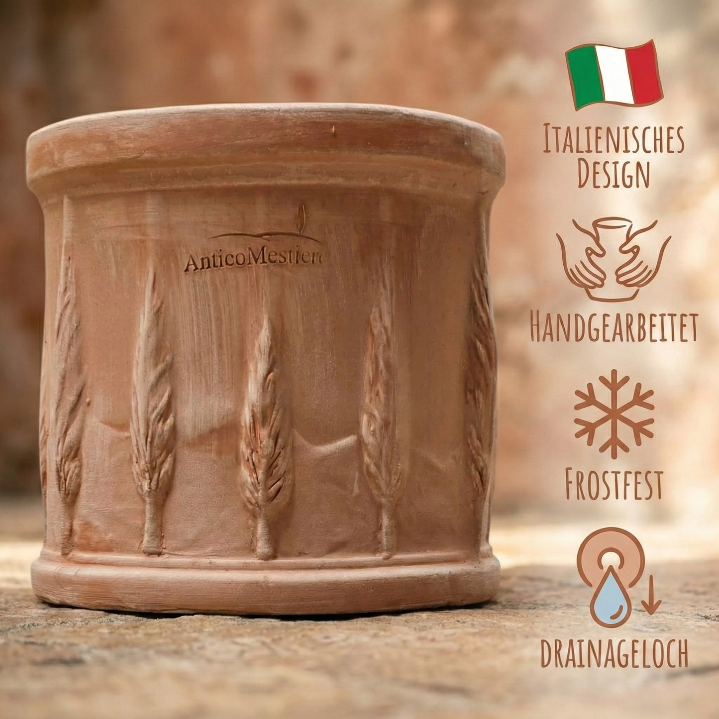 Pflanzgefäß Cilindro Cipressi 25