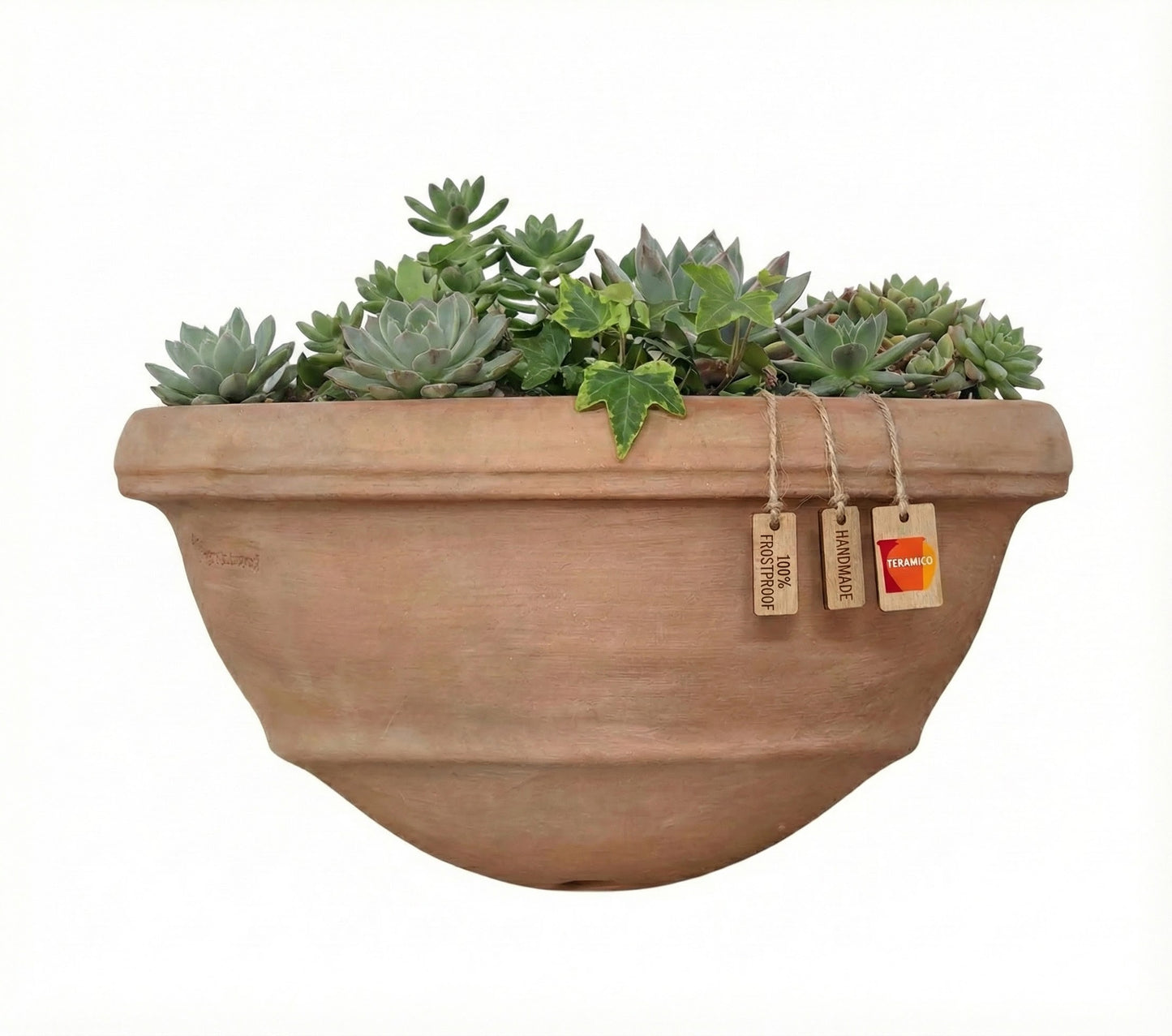 Terrakotta Wandhänger 31cm frostfest Wandtopf Teramico