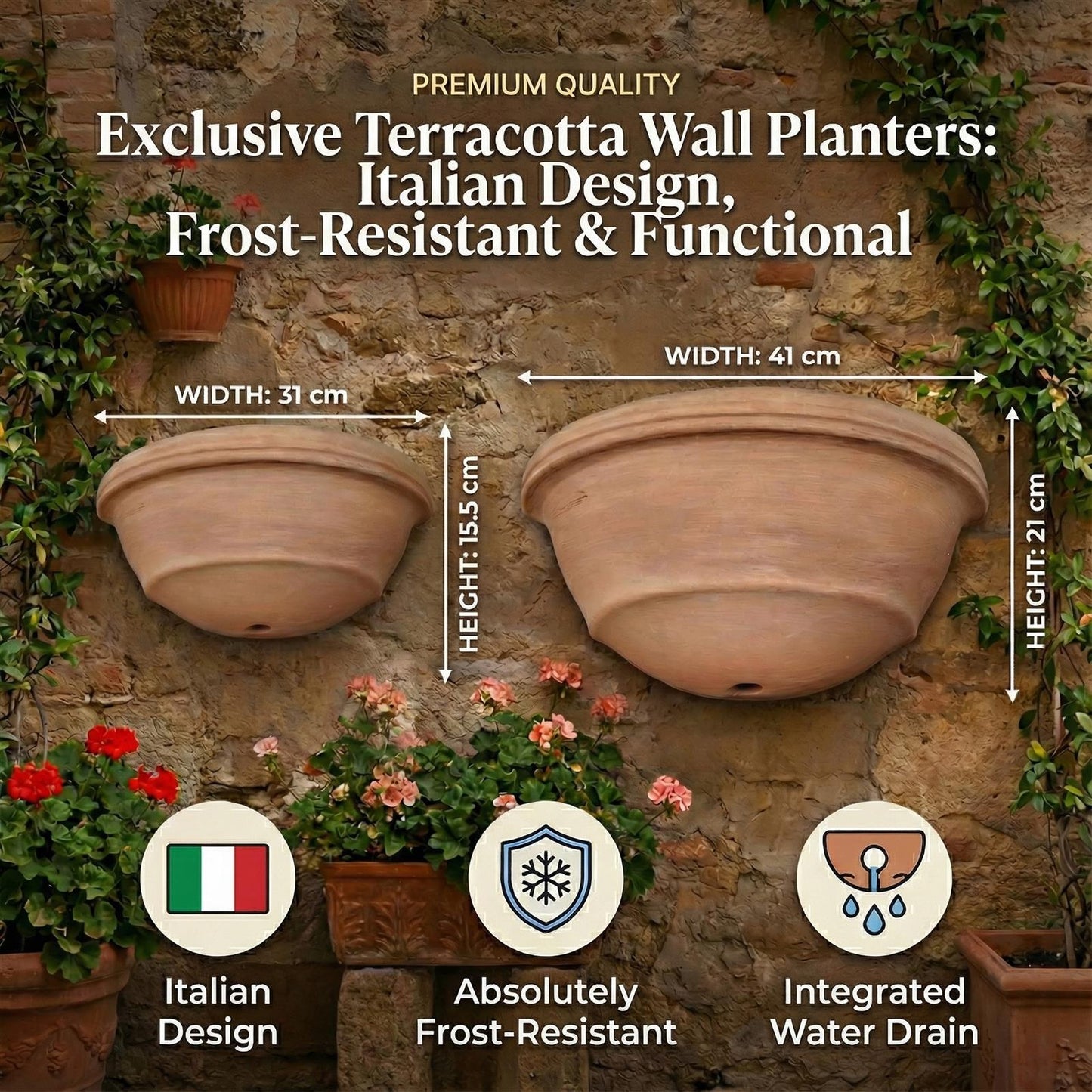 Wandhänger "Gerla" 41x21cm