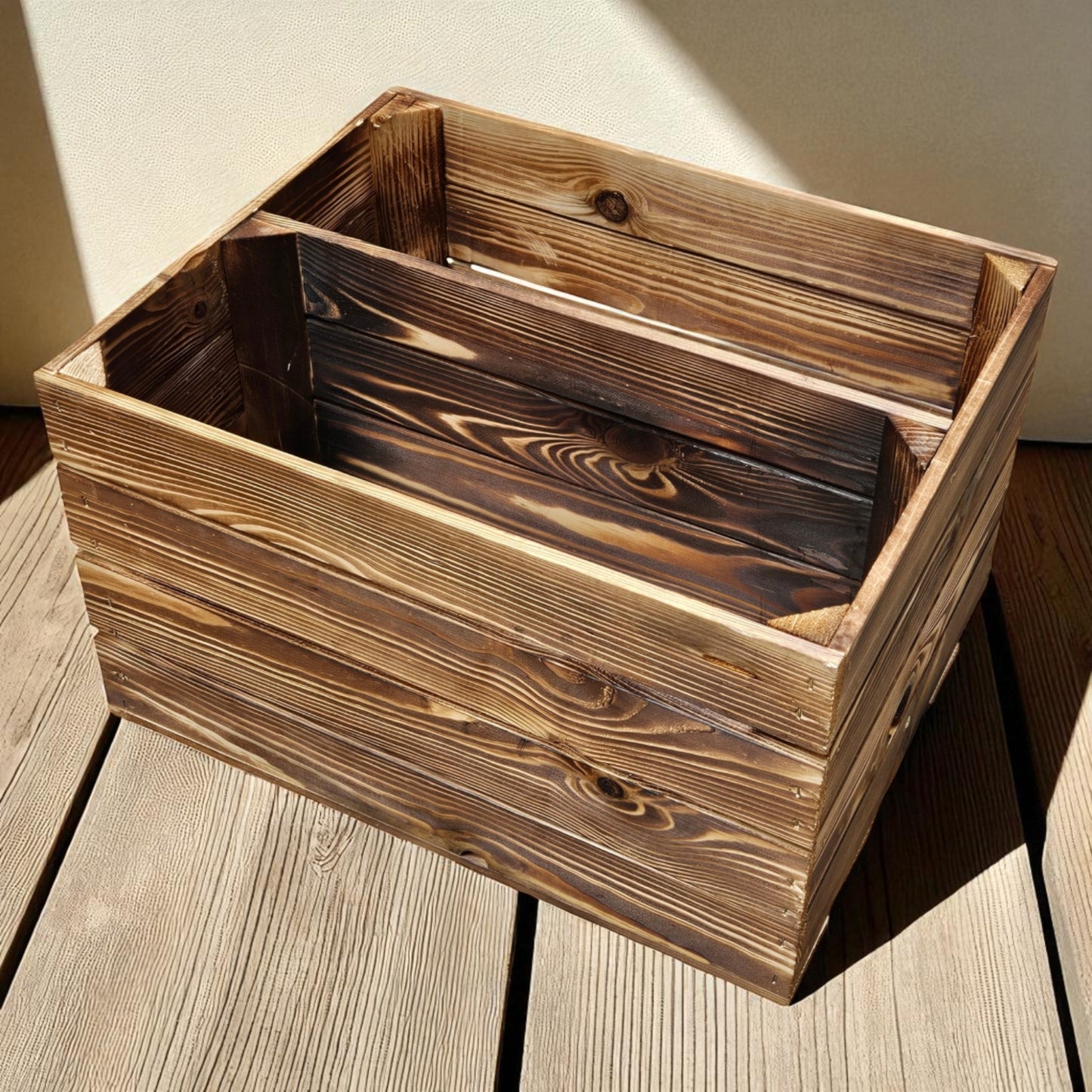 Caisses en bois étagères 50 x 40 x 30 cm avec étagère longue 8 x