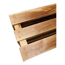 2er Set Holzkiste 40x30x25cm Geflammt Ablage