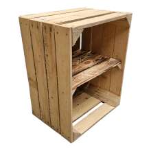 Holzkisten Vintage 3er Set 50 x 40 x 30cm Ablage kurz